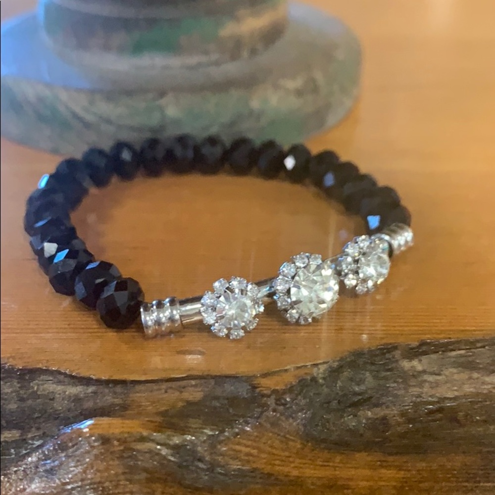 Beautiful black/silver diamond bracelet